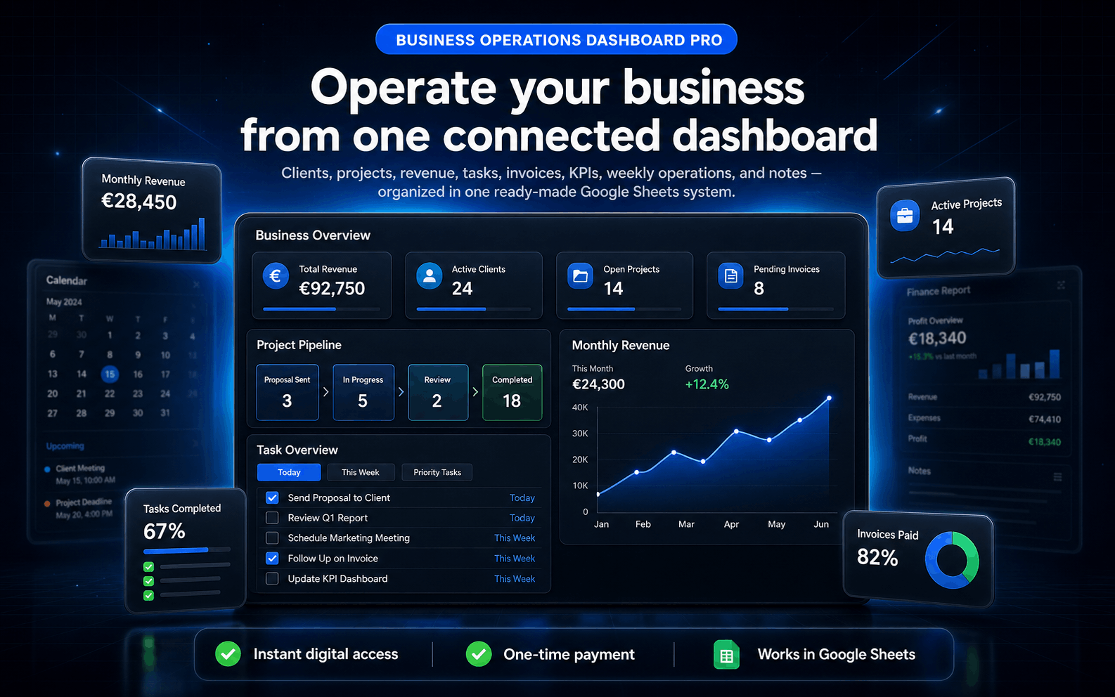 Business Operations Dashboard Pro preview