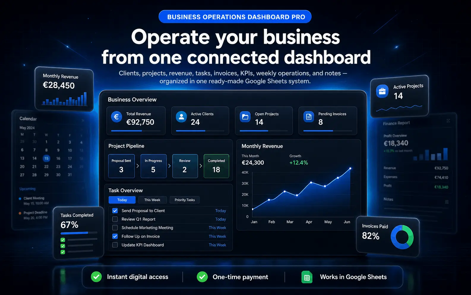 Business Operations Dashboard Pro preview