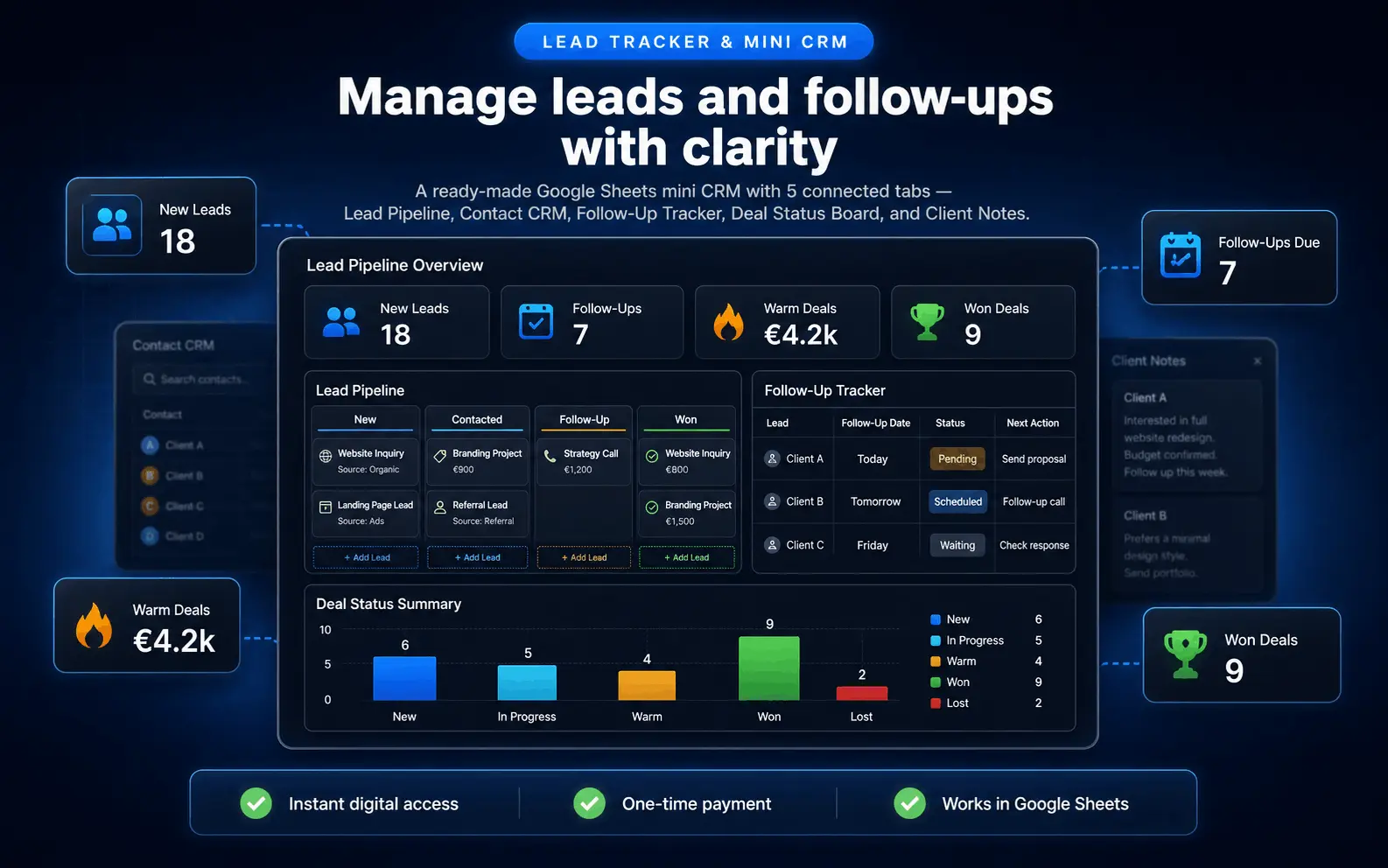 Lead Tracker & Mini CRM preview